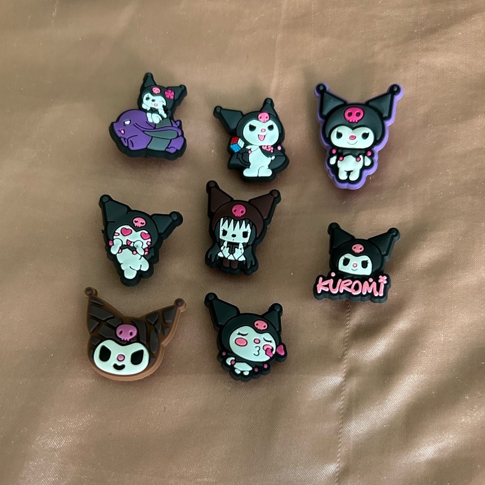 Kuromi Croc Charms
